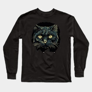 Black cat Long Sleeve T-Shirt